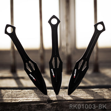 RBLACK 3Pcs Combat Throwing Knife Set with Sheath